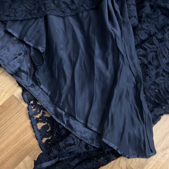 NWT CH by Carolina Herrera navy lace maxi dress - Picture 9 of 14